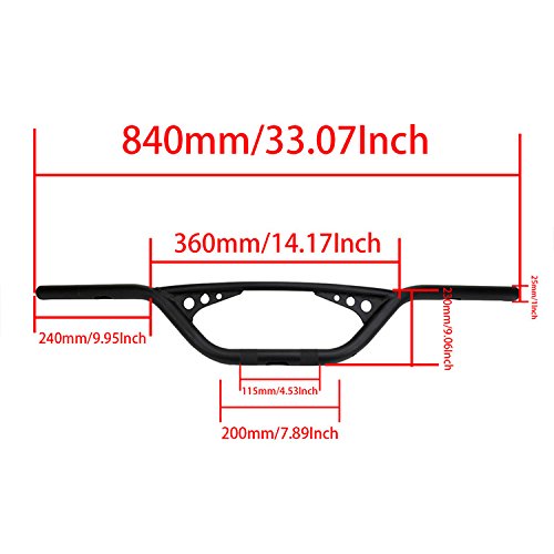 Black 1'' 25Mm Retro Style Drag Handlebar Bar Drilled Hole For Harley Sportster Xl Iron 883 1200 Dyna Wide Glide Cruiser Touring Bobber #TOP3