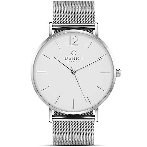 Obaku Denmark - Mens Designer Watch - Classic Yet Modern Design - Elegant