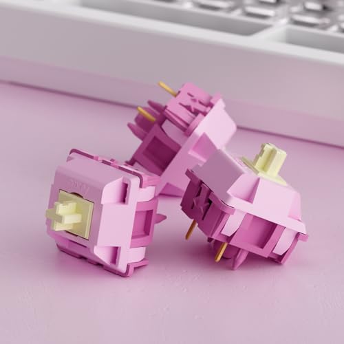 Image of Akko V3 Creamy Purple Pro Keyboard Switch for Mechanical Gaming Keyboard, 5-Pin 30gf Tactile Switches (45pcs)