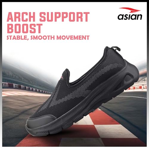 Image of ASIAN Style Walk-01 Slip-On Walking Shoes for Women & Girls | Lightweight Stylish Casual Shoes with Arch Support, Memory Foam & Durable Sole