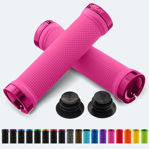 JETCAT Bike Handlebar Grips for MTB, BMX, E-bike, Pink