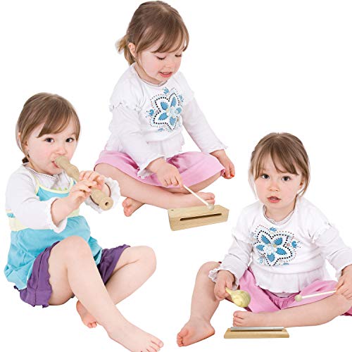 Stoie's Muziekinstrumentenset voor peuters en kleuters Muziekspeelgoed - Houten percussiespeelgoed voor jongens en meisjes - Bevordert vroege ontwikkeling en educatief leren - Image 6