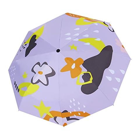 Fully Automatic Travel Umbrella Windproof Waterproof Creative Umbrella UV Protection Foldable Portable Umbrella Men & Women Umbrellas 8 Ribs Umbrella Stand Cover