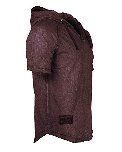 ZIMEGO Summer Hoodies for Men - Lightweight Short Sleeve Color Dyed Hood Shirts2