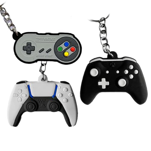 Kit 3 Chaveiros Emborrachados Controle Console Gamer Resistente Decorativo Mochilas Fã Geek Durabili