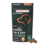 VetriScience GlycoFlex Ultimate Strength Healthy Hip & Joint Glucosamine Supplements for Dogs, with MSM, Chondroitin & Green-Lipped Mussel, Soft Chews, Bacon, 120 Count - New Look