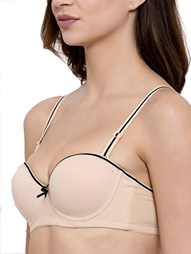 Image of Brachy Women's T-Shirt Demi Cup Padded Underwired Push up Bra BCA DUPPERPIP1