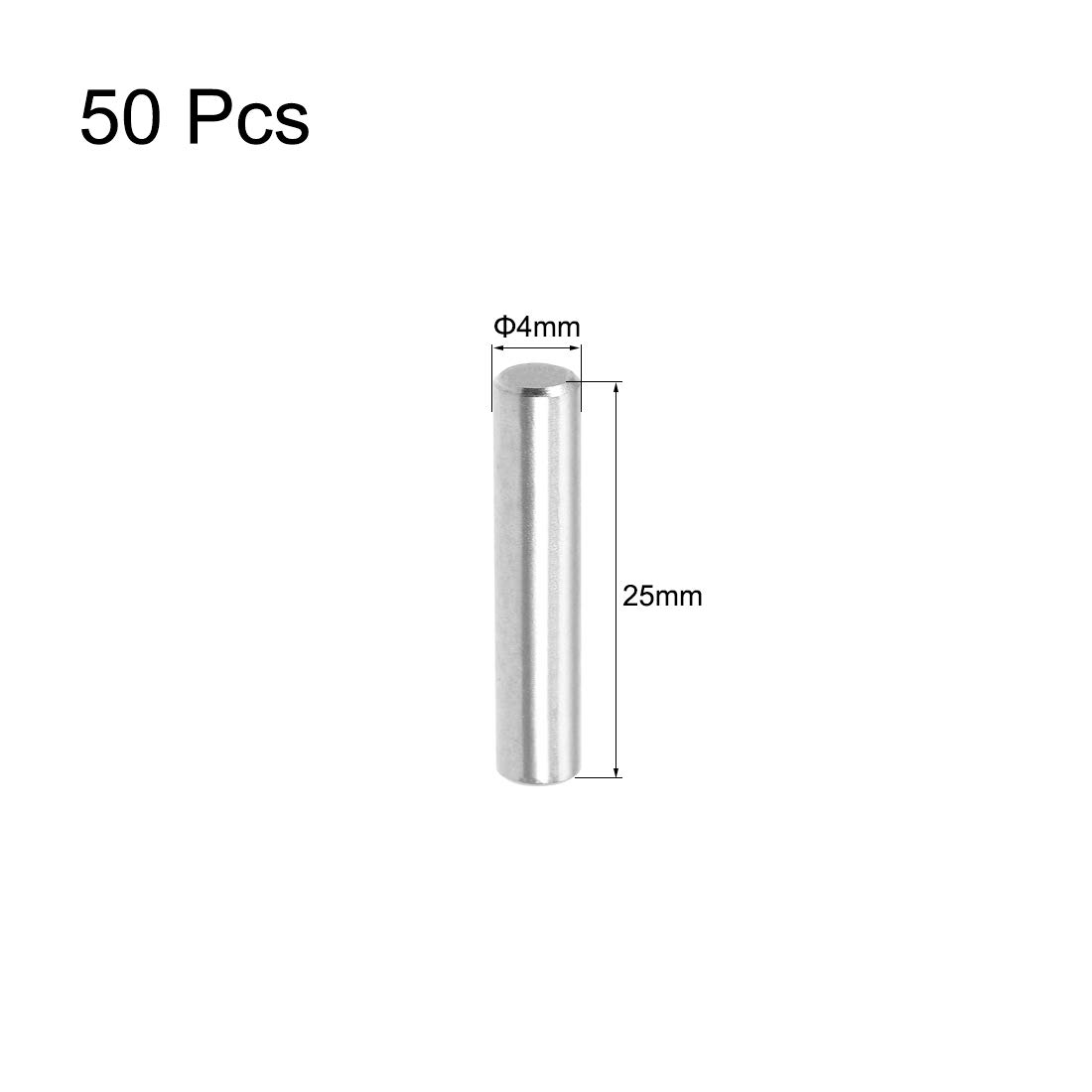 Sourcing Map 50Pcs 4mm X 26mm Goupille 304 Inox Acier Étagère Chevilles Support Étagères Argenté