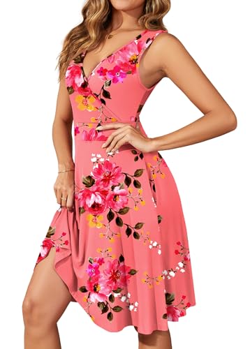 Image of WEACZZY Summer Dresses for Women,Sugar Pink,M