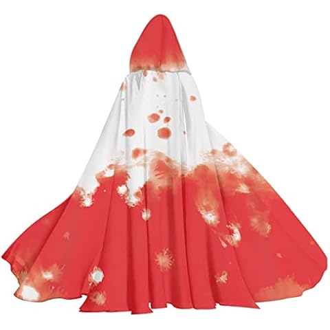 Dumoban Unisex Hooded Halloween Cloak Costumes Party Cape with Exquisite Printings (Style-14) Cover