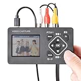 サンワダイレクト ビデオキャプチャー PC不要 小型 HDMI出力 RCA 2.4インチモニター付き USB/microSD ダビング デジタル化 400-MEDI053