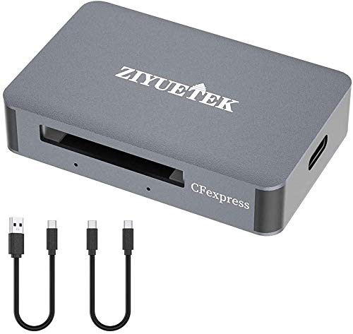 CFexpress Card Reader USB 3.1 Aluminum caseing cfexpress Type b Card Reader Support Type c Thunderbolt 3 USB A Port Connection Compatible for Android Windows Mac OS Linux