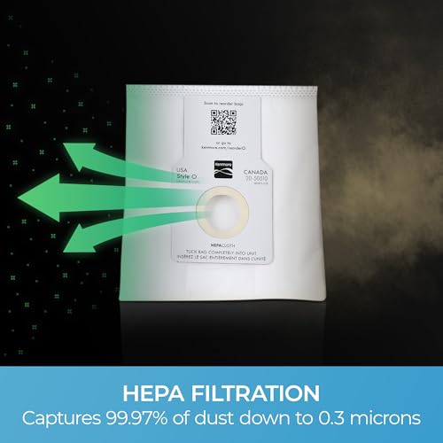 Image of Kenmore 53293 Type O HEPA Vacuum Bags for Upright Vacuums 2pk