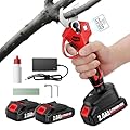 FULLYEA Electric Pruning Shears, 1.2" Cutting Diameter Electric Pruner with LCD Display?SK5 Blades, 2 * 2.0Ah Rechargeable Batteries, Cordless Pruning Shears for Gardening, Tree Branch Cutter