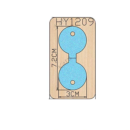 1 Pc Die Cut for Making Earring Holder Cards-Hanging Jewelry Cards Die Cut-Wooden Hair Band Cards Cutting Dies for DIY Craft-Hair Bow Holder Cutting Die-Hair Bow Tags Die Cut (Style 2)
