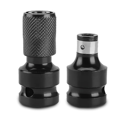 2 Stück Schlagschrauber Adapter, Bithalter Stecknuss Adapter,...