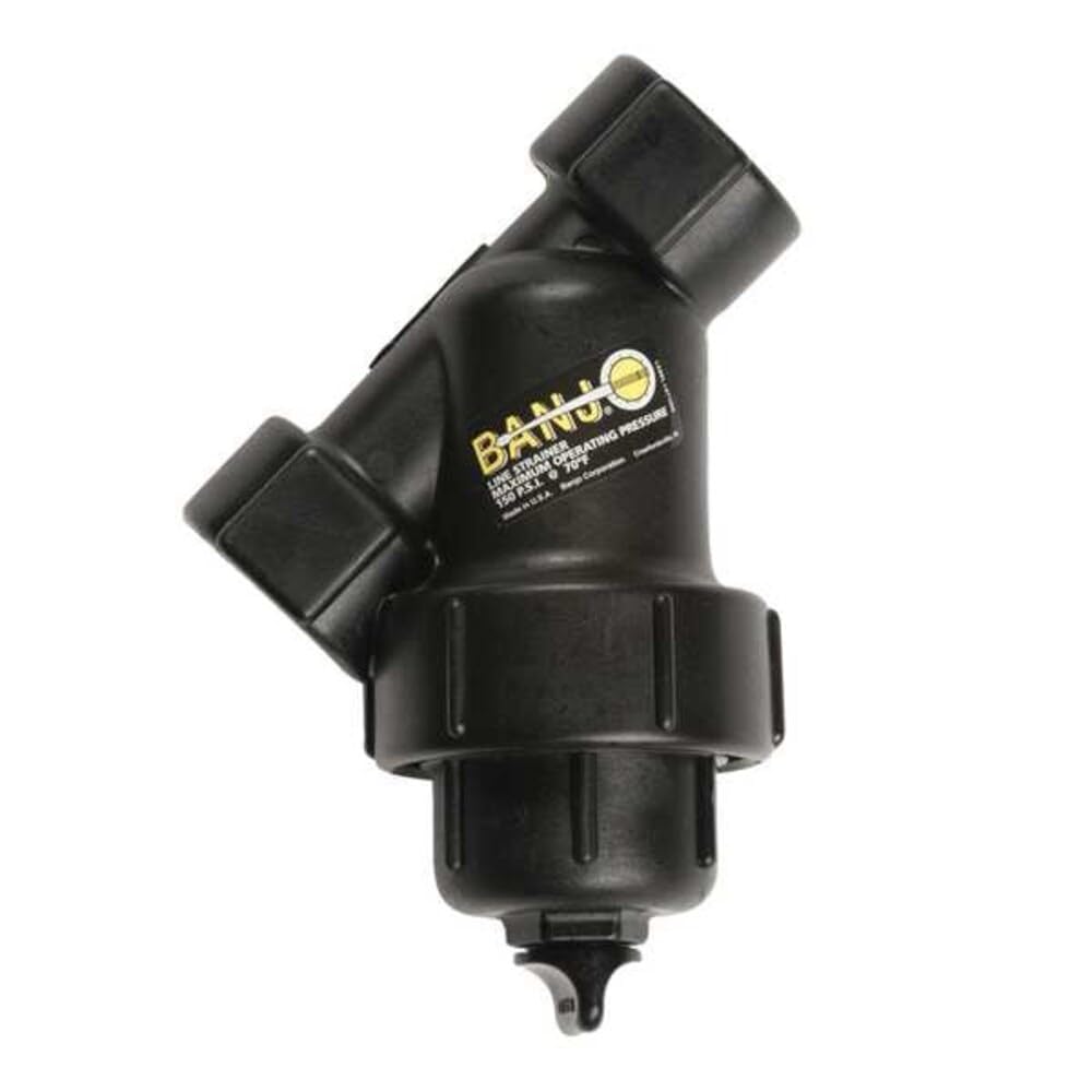 Banjo LS100-40 - Colador en Y (polipropileno, 40 mallas, 1 pulgada NPT hembra)