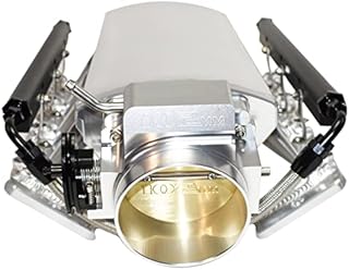 A-Team Performance - EFI Fabricated Intake Manifold with Fuel Rails and Throttle Body Short - Compatible with GM Chevrolet LS3 L92 SBC Small Block Chevy V8 GEN. III/IV (LS-BASED) Silver