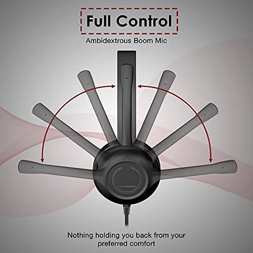 Cyber Acoustics Stereo Headset – Usb Or 3.5Mm Headset, Enhanced Earcup And Headband, Usb Control Module, Noise Cancelling Mic & Adjustable Mic Boom (Ac-5812-Parent) (80 Pack) #TOP4