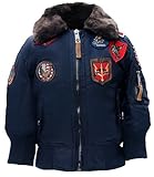 Top Gun® Kids B-15 Bomber Jacket (Navy, 10)