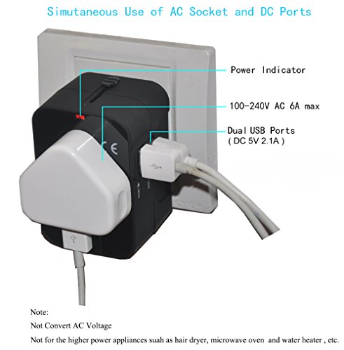 Adattatore da viaggio, in tutto il mondo Universal...