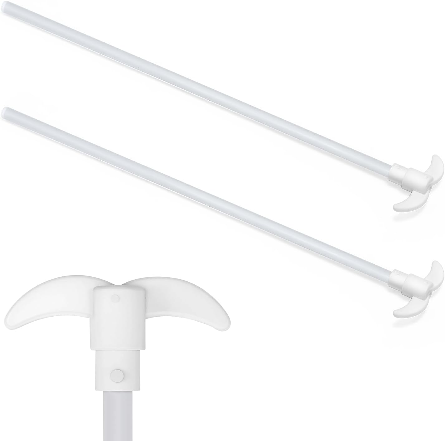 2-Pack PTFE Stirring Rod Set with Propeller & Paddle Blades – Chemical-Resistant Lab Mixing Tools for Precision Stirring, Dissolution, and Homogenization – Ideal for Lab and Industrial Use