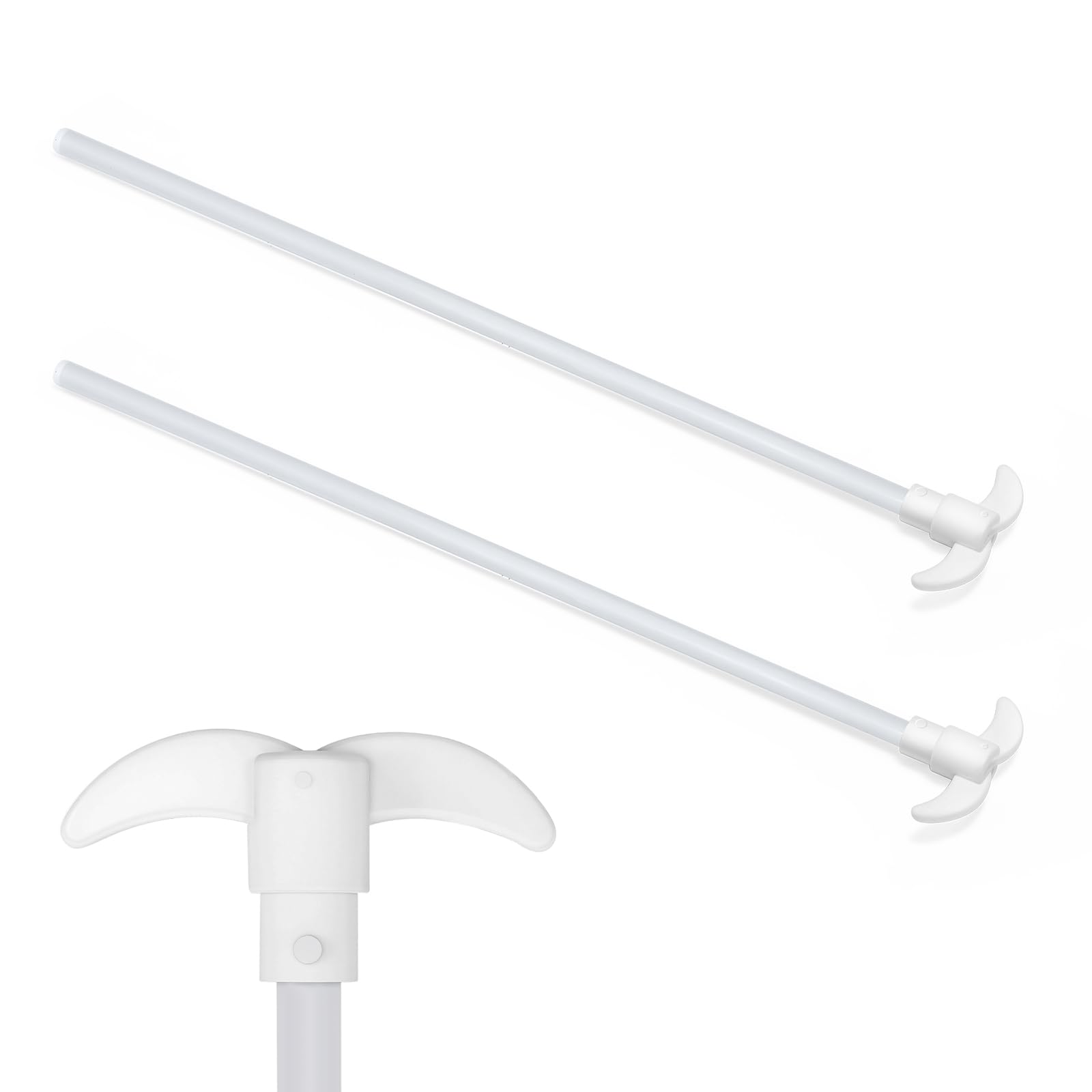 2-Pack PTFE Stirring Rod Set with Propeller &amp; Paddle Blades – Chemical-Resistant Lab Mixing Tools for Precision Stirring, Dissolution, and Homogenization – Ideal for Lab and Industrial Use