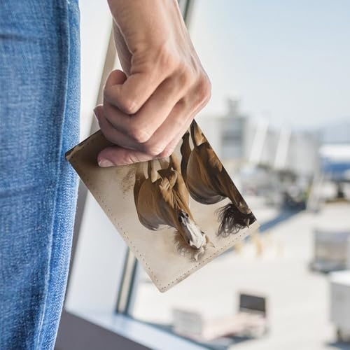 Portefeuille de voyage en cuir pour passeport et essentiels de voyage mixte