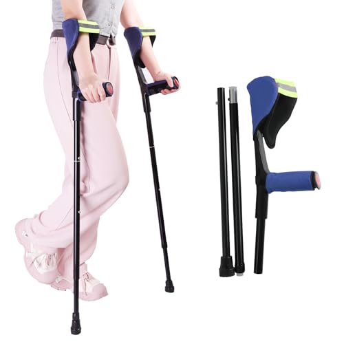 Forearm-Crutches-for-Adult-Men-or-Women-with-Cushion-2-Pcs-Adjustable-Foldable-Arm-Crutch-with-Elbow-Strap-Light-and-Portable-Crutches-for-Patients