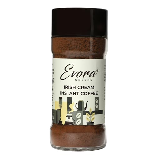 Image of EVORA GREENS Arabica Instant Coffee Powder (Irish Cream)