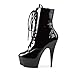 Pleaser Women's Delight-1020/B/M Boot,Black Patent,8 M US