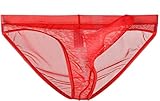 lclvld slip da uomo intimo trasparente mesh see through slip intimo uomo erotico sexy mutande rigonfiamento elefante