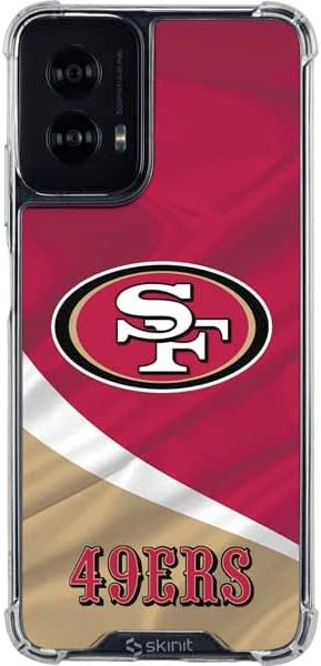Skinit Clear Phone Case Compatible with Moto G Power 5G (2024) - Officially Licensed NFL San Francisco 49ers Design