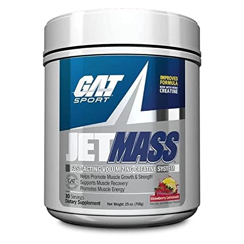 GAT SPORT JetMass Fact-Acting Volumizing Creatine System, 30 Servings (Strawberry Lemonade) Cover