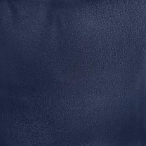 Fusion Dijon-Blackout/Thermal Insulated Pair of Pencil Pleat Curtains, Navy, 46" Width x 90" Drop (117 x 229cm) - Image 2