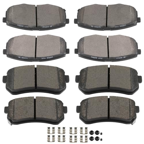 Image of SCITOO D1397 D1398 8PCS Front and Rear Ceramic Brake Pad Sets | Fit For Hyundai For Elantra 2009-2012,For Kia For Forte 2010-2013,For Forte Koup 2010-2013,For Forte5 2012-2013