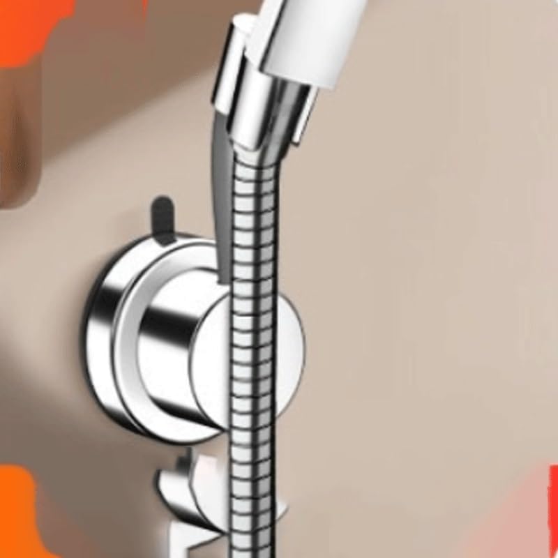 Powerful Shower Bracket Suction Cup Type Movable Adjustable No Drilling Required Bathroom Fixing Base