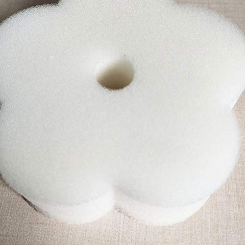 Generic 48Pcs Piscina Absorvente Esponjas Prático Filtro de Absorção De Óleo De Flor Forma Esponjas