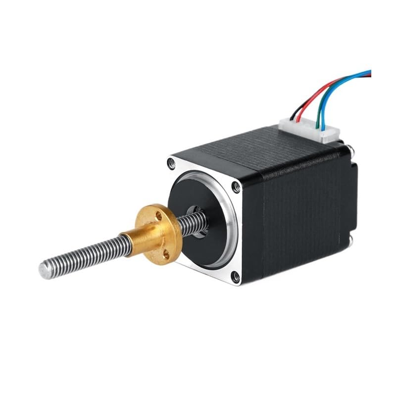 POWTAXBJGD Linear Stepper NEMA 11 Stepper Electronic Starter with Tr5*2 Lead Screw 50mm or 100mm for Options(100mm Tr5-2,51mm Long Motor)