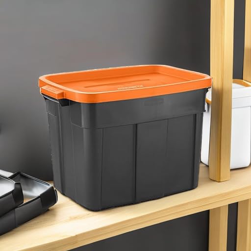 その他 Rubbermaid RoughneckStorage Box, 18 gal Rubbermaid Roughneck Storage Totes, 18 Gal, (Pack of 6), Perfect