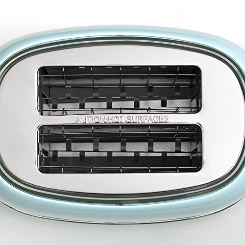 Haden Heritage Blue Toaster 2 Slice - Reheat, Cancel and Defrost Functions - Stainless Steel Housing Retro Toaster - Variable Browning Control 2 Slice Toaster - Image 8