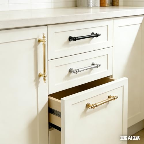 Confino Matte Black Cabinet Handles 5 Inch（128mm） Hole Centers 10 Pack by Confino - Image 4