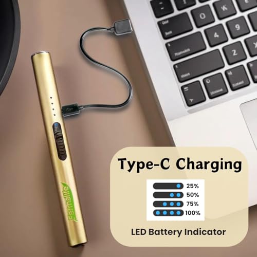 Encendedor eléctrico recargable USB FERMALIFE dorado miniatura 6