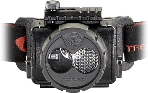 Image of Streamlight 61603 Double Clutch USB 125-Lumen 1700-Candela LED Headlamp with AC Charging System, Spot and Flood Beams, Black