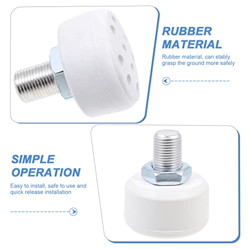 Homoyoyo Roller Skates Toe Stops Plugs Adjustable Rubber Brake Block Stoppers For Rollar Skate Stoppers Replacement Parts Accessories (White) #TOP5