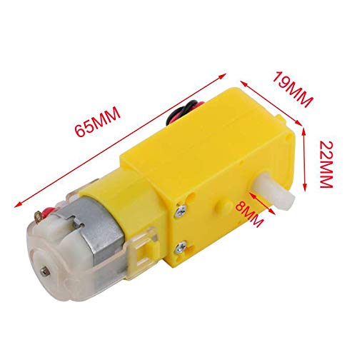 TT  DC-DR652 × 2 Geekstory TT Motor DC Gearbox Motor 200RPM DC 3-6V for