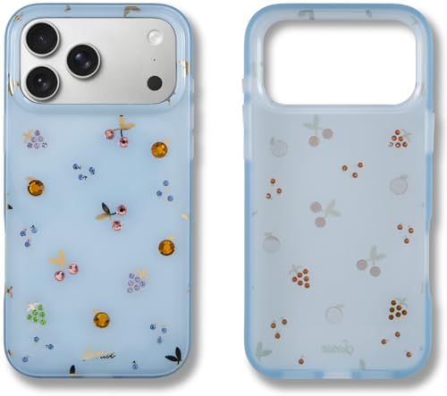 Coque iPhone 16 Pro Max antichoc 3m Sonix Fruit Gem strass bleus