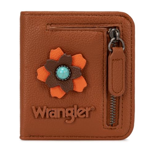 Image of Montana West X Wrangler Womens Wallet Small Rfid Blocking Wallets Slim Bifold Minimalist Wallets with Zipper Coin Pocket
