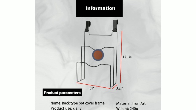 WindWilder Topfdeckelhalter 3-stöckig - Wandmontage Für Küche