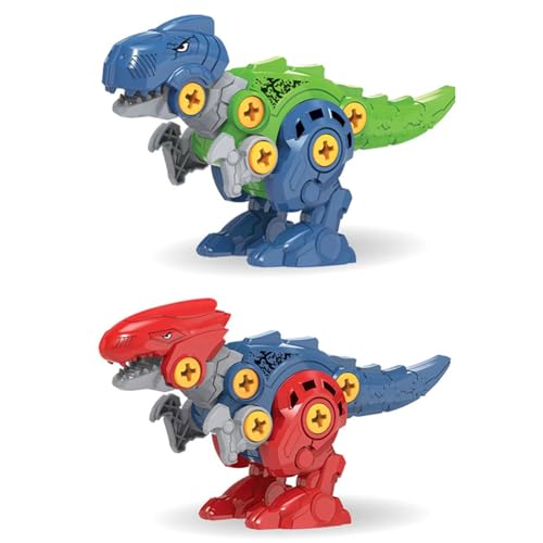 JhavexToy Juguetes de Dinosaurios Extraíbles para Niños, Desmontados para Ensamblar Dinosaurios, Juguetes para Coleccionar Juguetes de Dinosauriosos-A